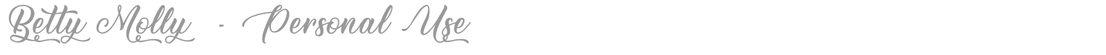 Betty Molly font preview